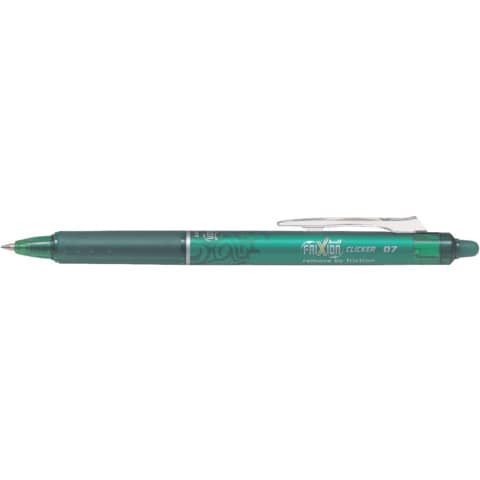 Penna a sfera cancellabile Pilot Frixion Ball Clicker 0,7 mm verde 006793